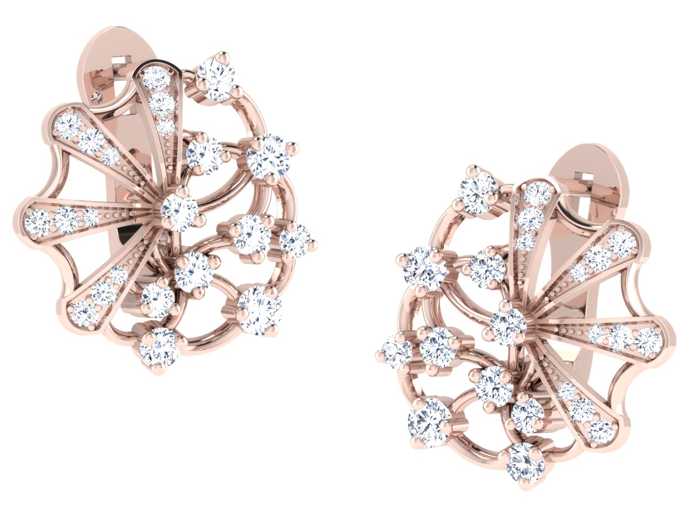 SPARKLE HOOP DIAMOND EARRING