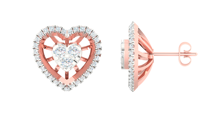 AURORA HEART DIAMOND EARRING
