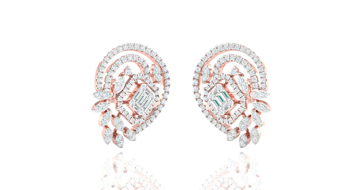 ELEGANT BAGUETTE DIAMOND EARRING