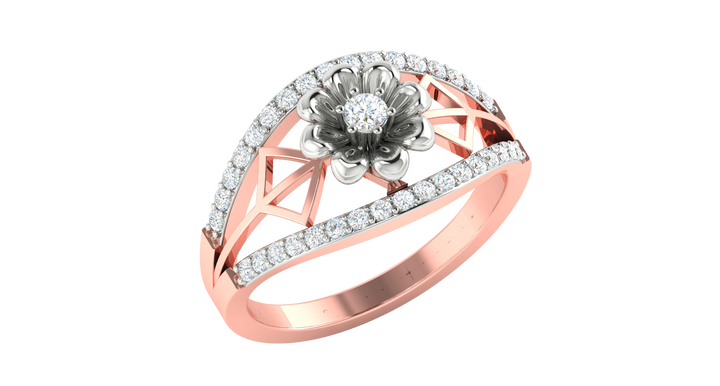 DUAL TONE DIAMOND RING