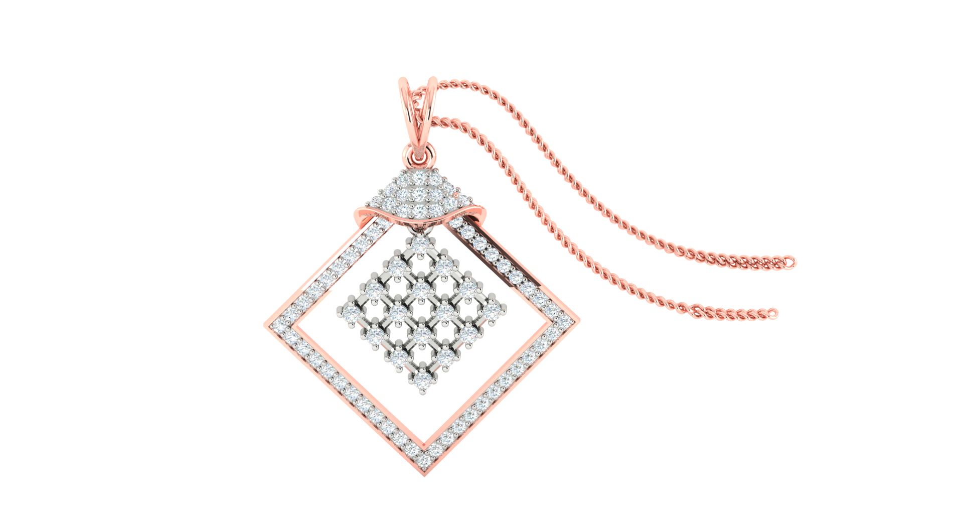 AURIC DIAMOND PENDENT SET