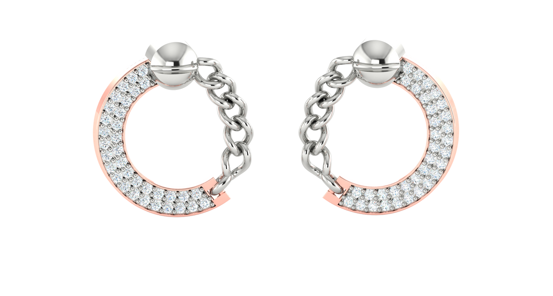 CHAIN LINK DIAMOND PENDENT SET