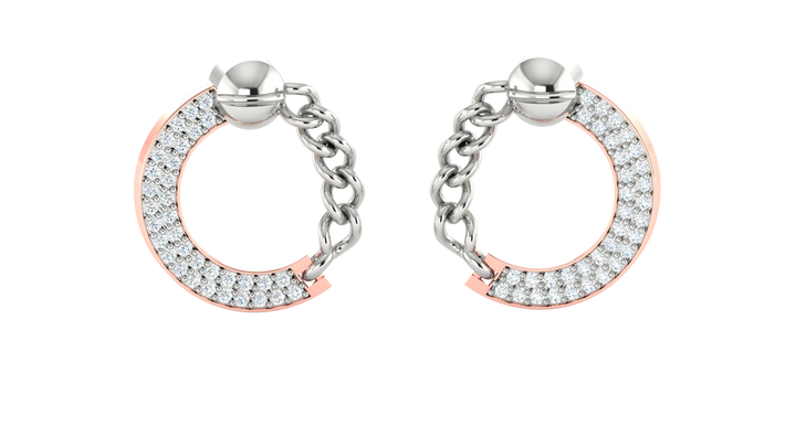 CHAIN LINK DIAMOND PENDENT SET