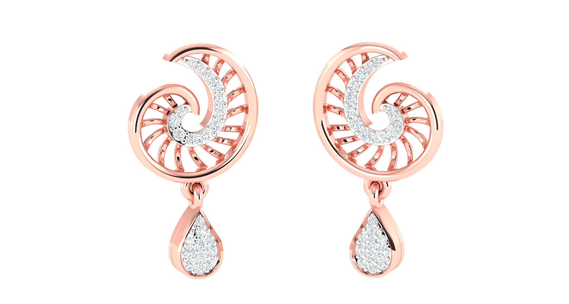 HELIX DIAMOND PENDENT SET