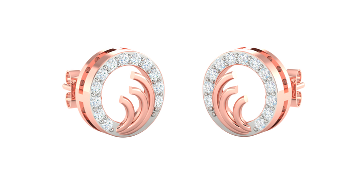 SPIRAL DIAMOND PENDENT SET