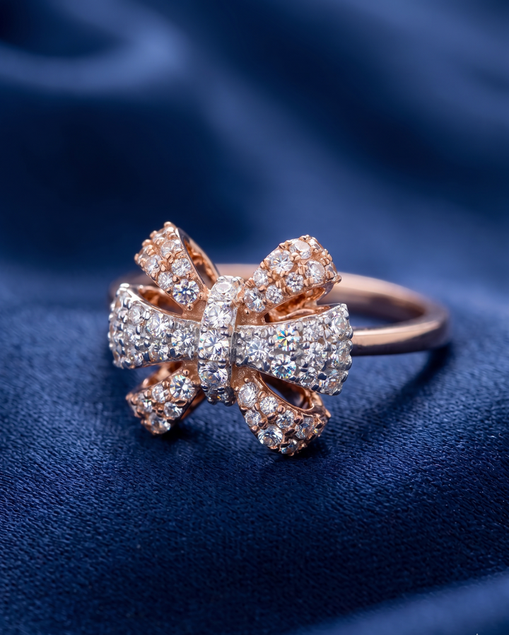 Coquette Diamond Bow Statement Ring