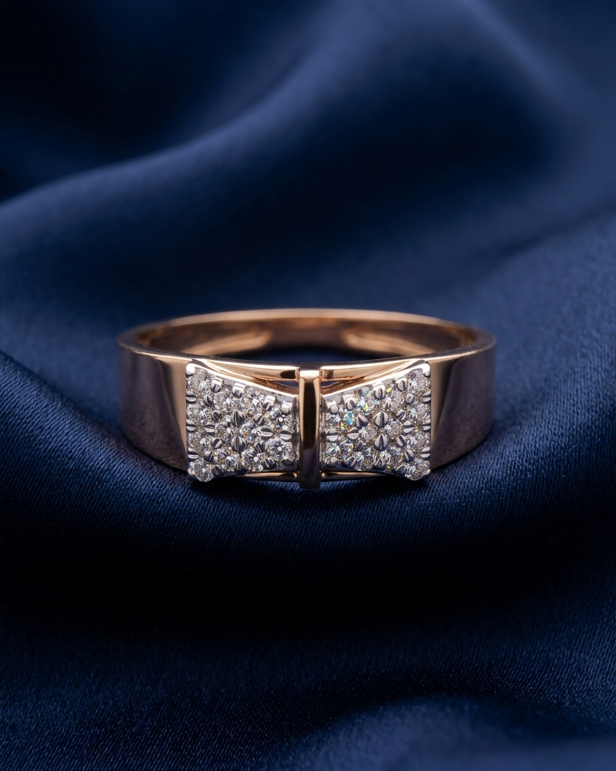 The Sovereign Bow-Tie Pavé Diamond Ring