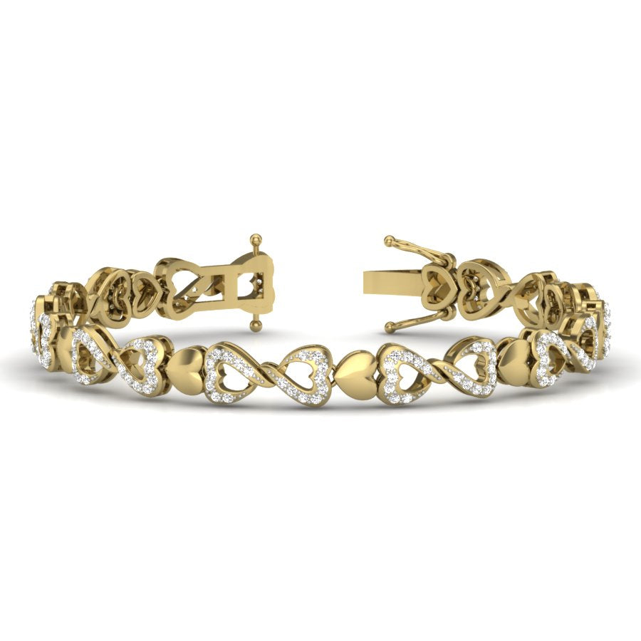DIAMOND HEART BRACELET