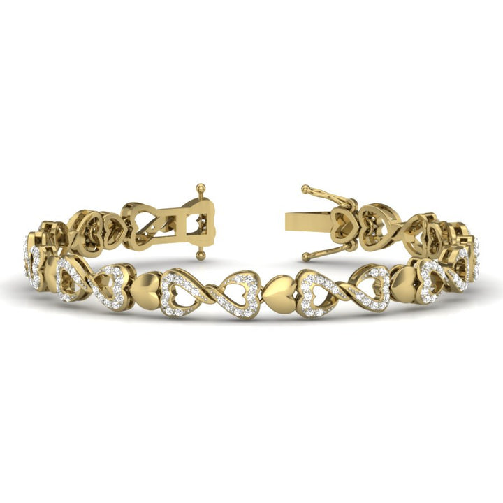 DIAMOND HEART BRACELET