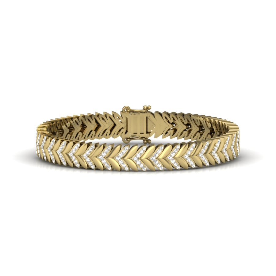 CHEVRON MEN DIAMOND BRACELET