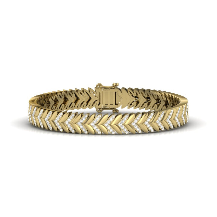 CHEVRON MEN DIAMOND BRACELET
