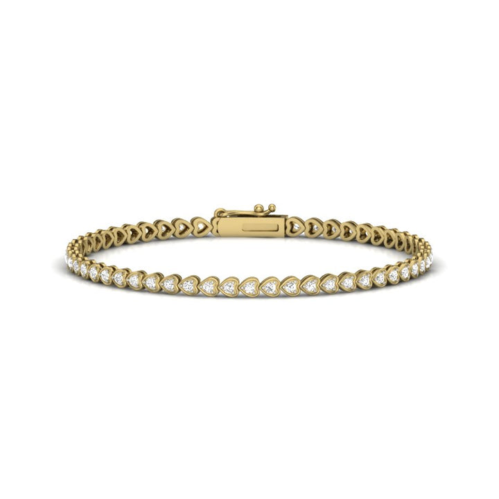 THE HEART LINE DIAMOND BRACELET