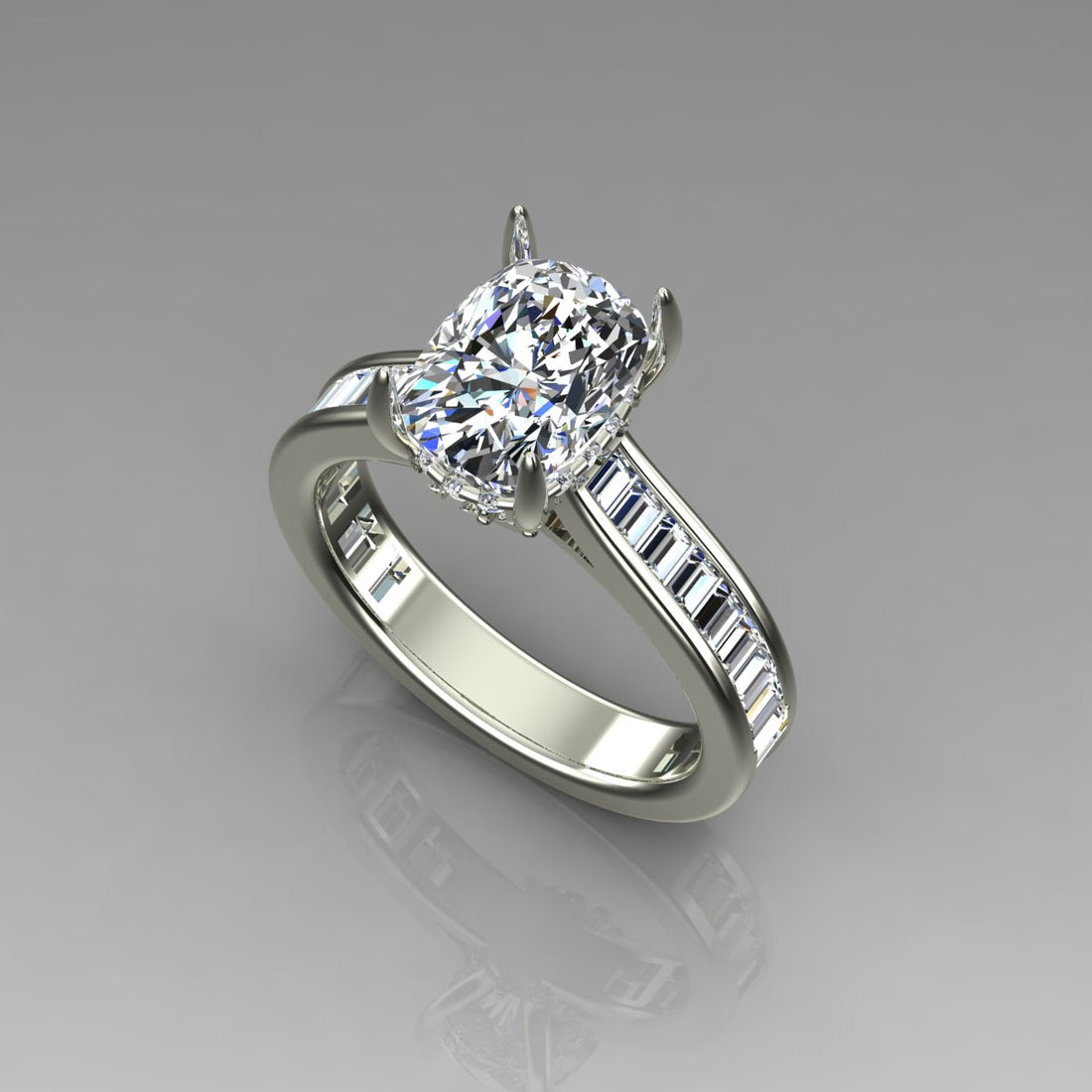 ELEGANCE OVEL SOLITARE RING
