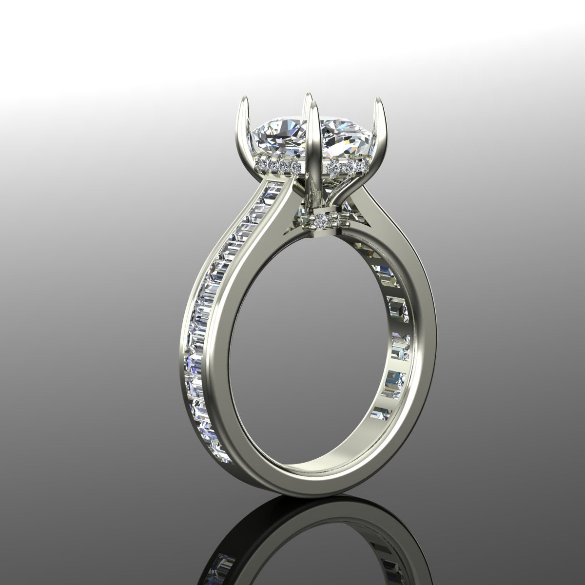 ELEGANCE OVEL SOLITARE RING